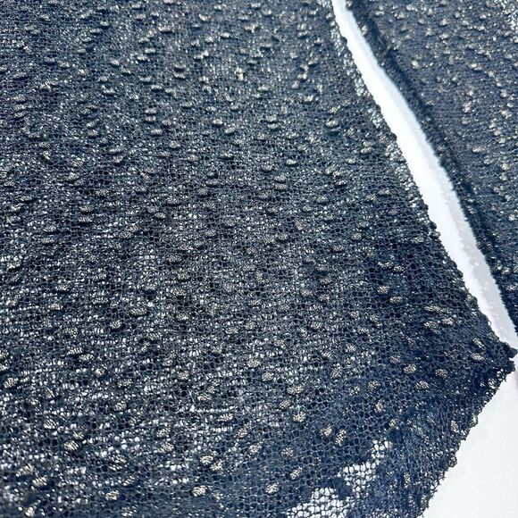 Sanctuary black and gold sheer long sleeve top L - Picture 3 of 10